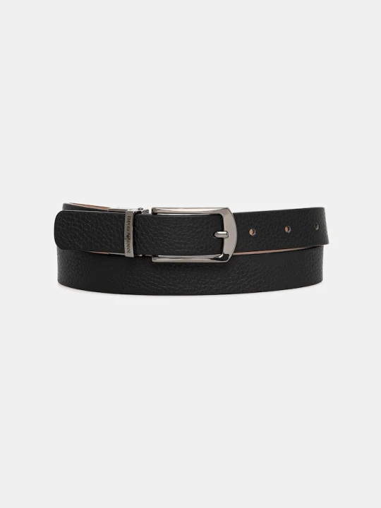 Zdjęcie produktu Emporio Armani pasek skórzany czarny