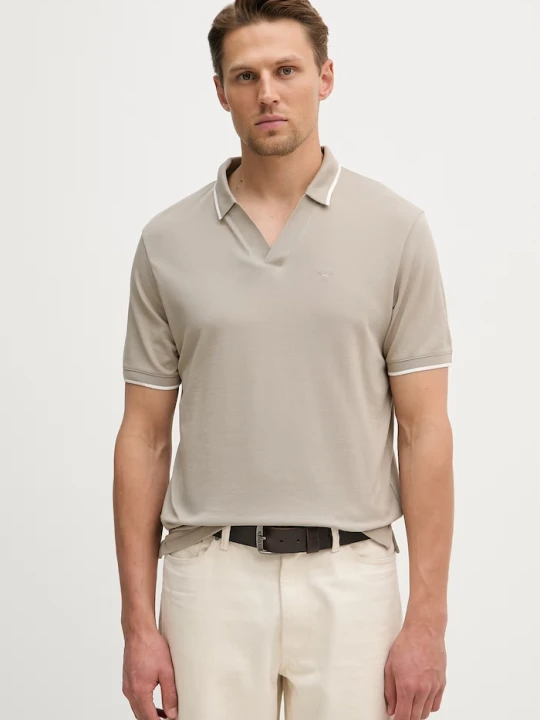 Zdjęcie produktu Emporio Armani polo bawełniane beżowy