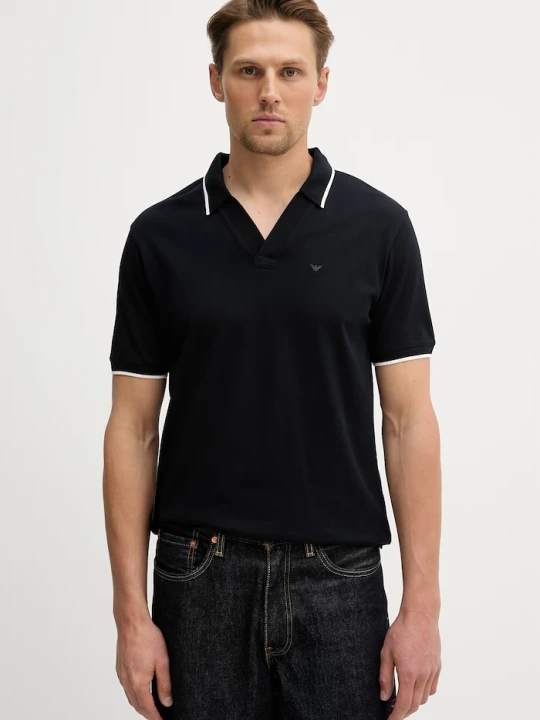 Zdjęcie produktu Emporio Armani polo bawełniane granatowy