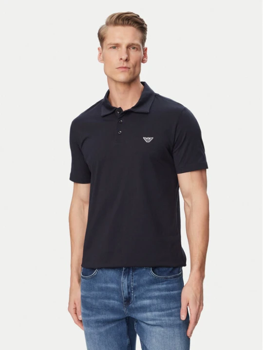 Zdjęcie produktu Emporio Armani Polo EM000571 AF20424 UB102 Granatowy Regular Fit