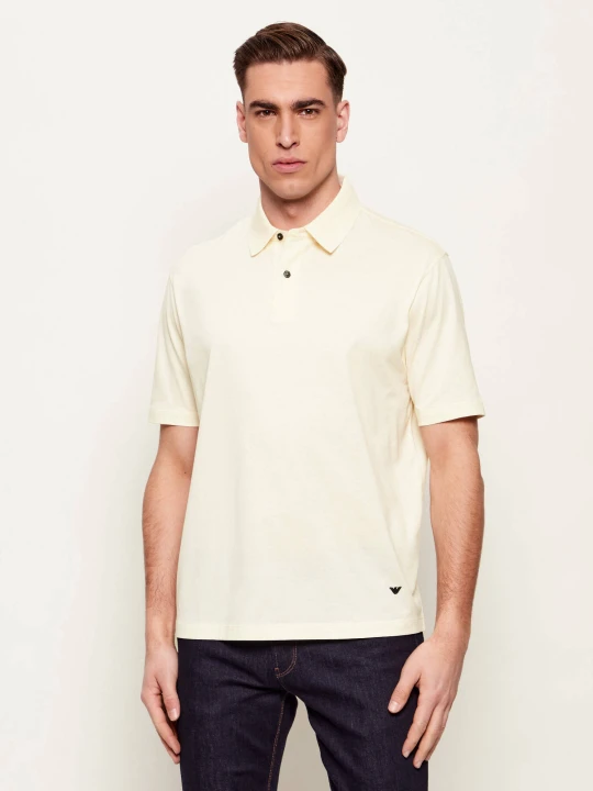 Zdjęcie produktu Emporio Armani Polo | Loose fit kremowy