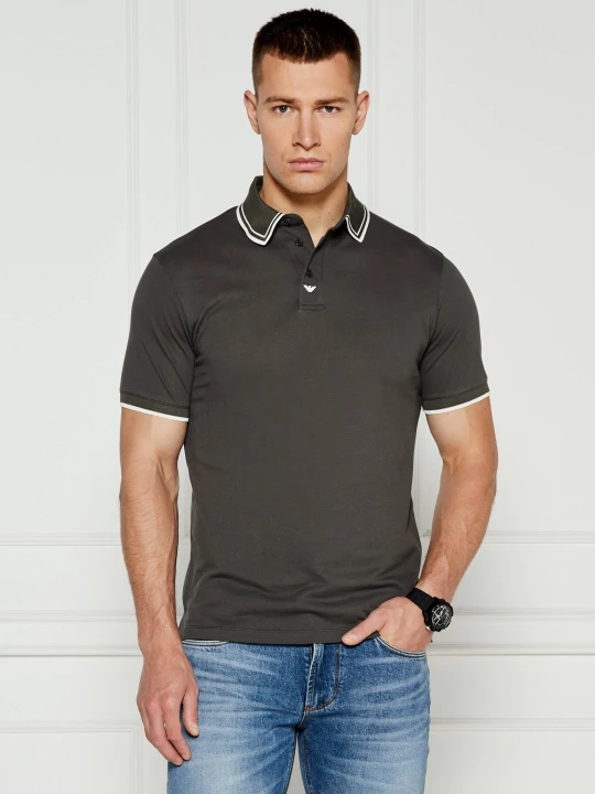 Zdjęcie produktu Emporio Armani Polo | Regular Fit grafitowy
