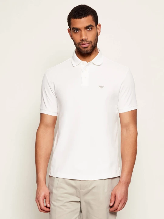 Zdjęcie produktu Emporio Armani Polo | Regular Fit | pique biały