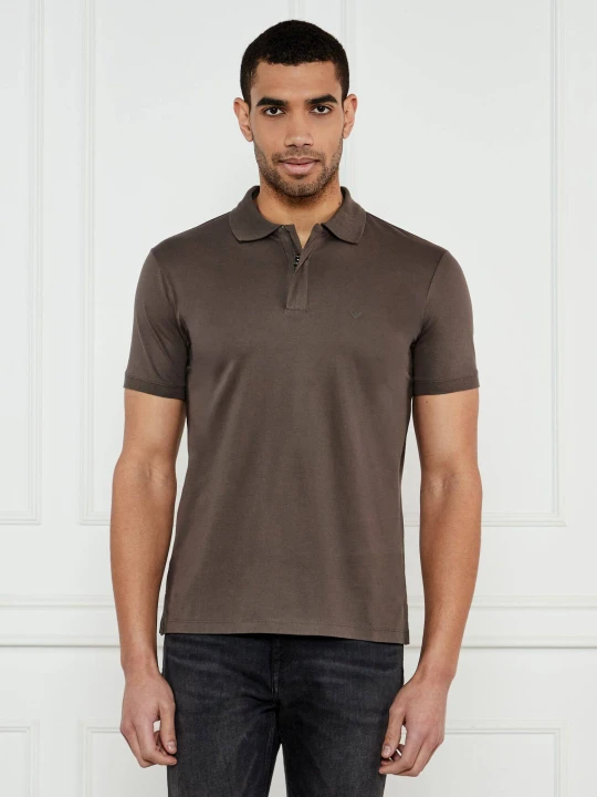 Zdjęcie produktu Emporio Armani Polo | Regular Fit | pique brązowy