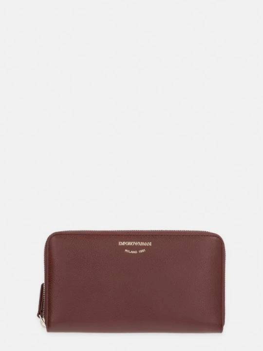 Zdjęcie produktu Emporio Armani portfel damski skórzany brązowy