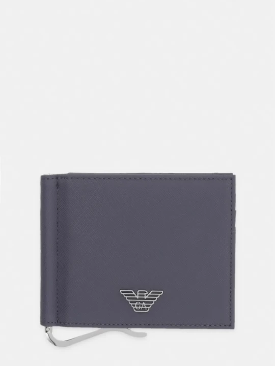 Zdjęcie produktu Emporio Armani portfel damski z imitacji skóry szary