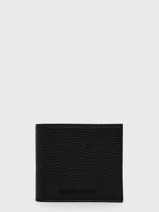 Zdjęcie produktu Emporio Armani portfel skórzany czarny