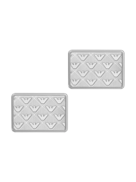 Zdjęcie produktu Emporio Armani przypinki ze stali nierdzewnej Eagle Logo srebrny