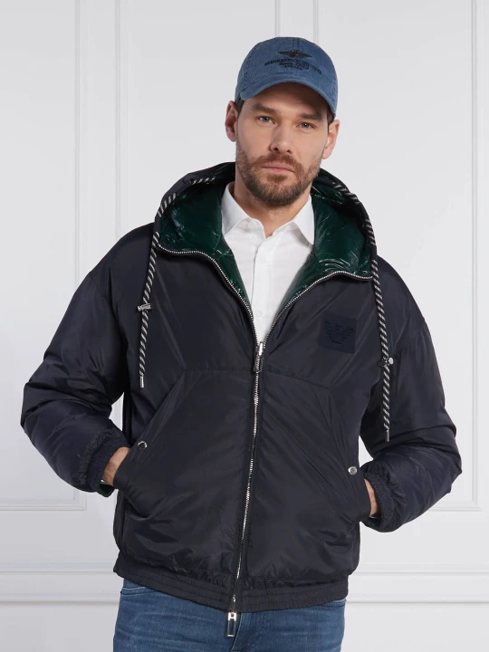 Zdjęcie produktu Emporio Armani Puchowa dwustronna kurtka | Regular Fit zielony