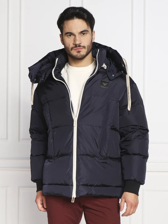 Zdjęcie produktu Emporio Armani Puchowa kurtka | Regular Fit granatowy