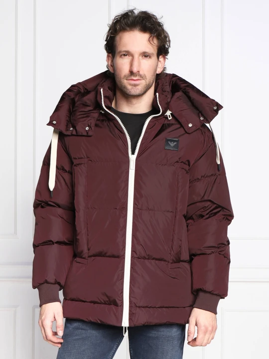 Zdjęcie produktu Emporio Armani Puchowa kurtka | Regular Fit bordowy