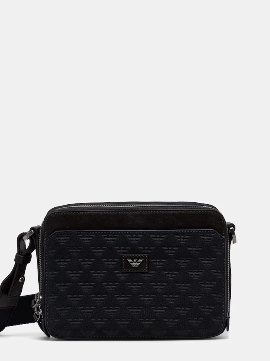 Zdjęcie produktu Emporio Armani saszetka męska skórzana granatowy