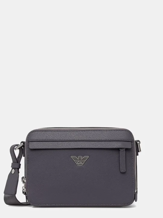 Zdjęcie produktu Emporio Armani saszetka męska z imitacji skóry szary