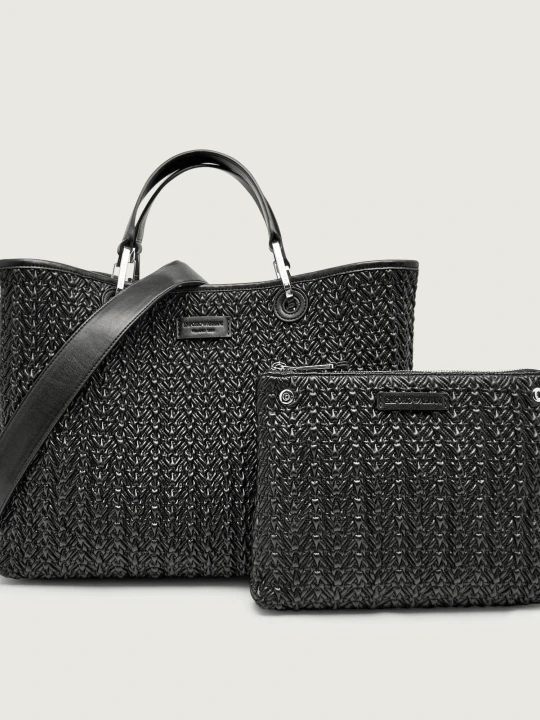 Zdjęcie produktu Emporio Armani Shopperka + saszetka czarny