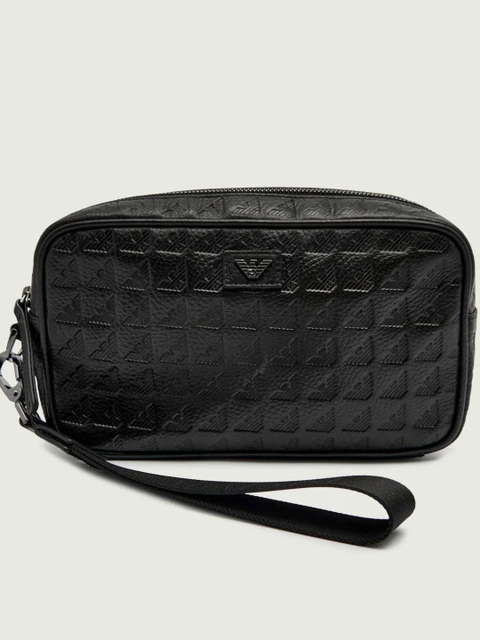 Zdjęcie produktu Emporio Armani Skórzana kosmetyczka czarny