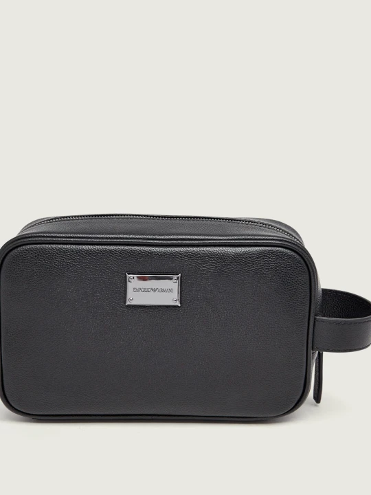Zdjęcie produktu Emporio Armani Skórzana kosmetyczka czarny