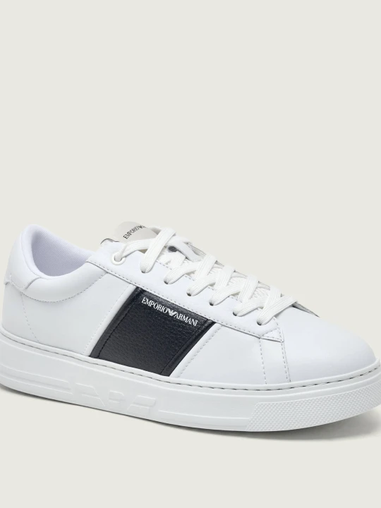 Zdjęcie produktu Emporio Armani Skórzane sneakersy biały