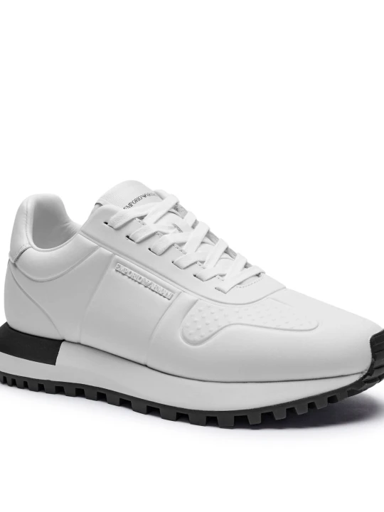 Zdjęcie produktu Emporio Armani Skórzane sneakersy biały