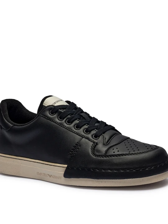 Zdjęcie produktu Emporio Armani Skórzane sneakersy czarny