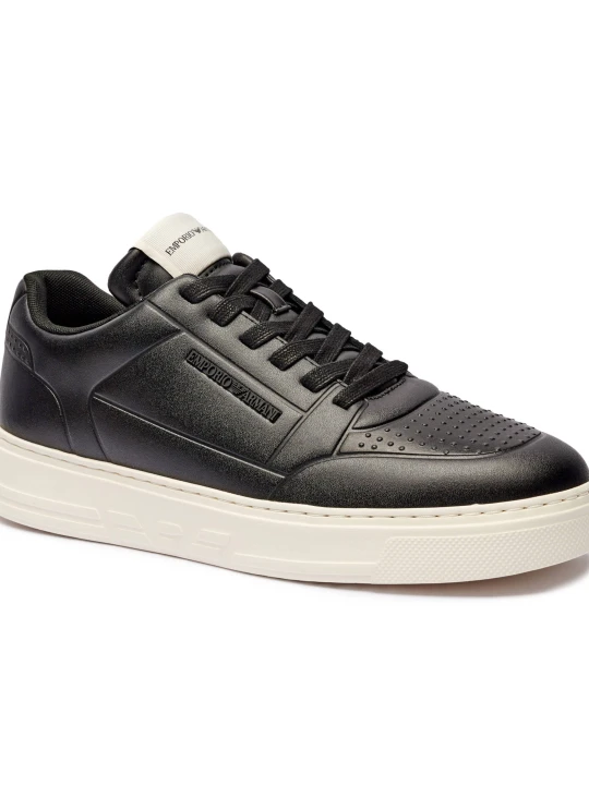Zdjęcie produktu Emporio Armani Skórzane sneakersy czarny