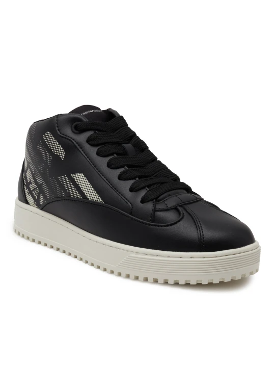 Zdjęcie produktu Emporio Armani Skórzane sneakersy czarny