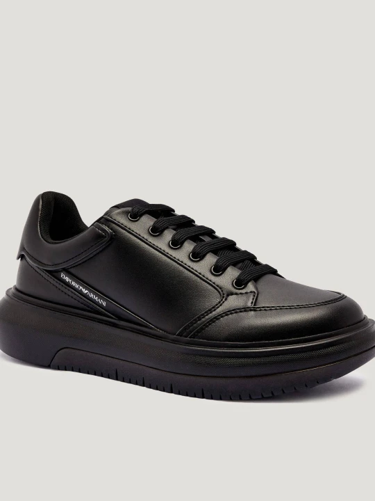 Zdjęcie produktu Emporio Armani Skórzane sneakersy czarny