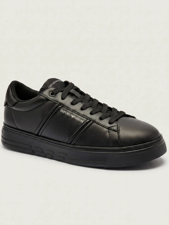 Zdjęcie produktu Emporio Armani Skórzane sneakersy czarny