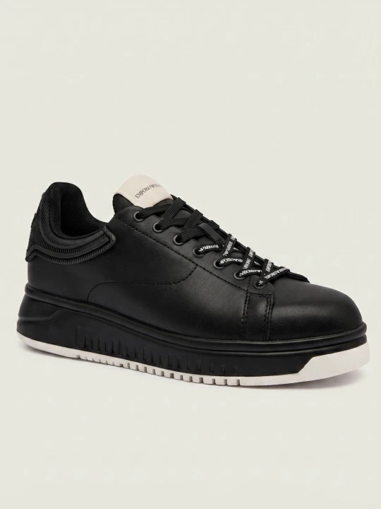 Zdjęcie produktu Emporio Armani Skórzane sneakersy czarny