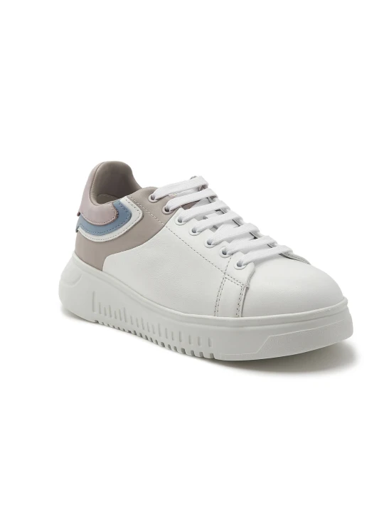 Zdjęcie produktu Emporio Armani Skórzane trampki biały