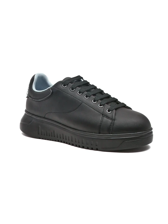 Zdjęcie produktu Emporio Armani Skórzane trampki czarny