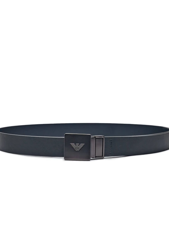 Zdjęcie produktu Emporio Armani Skórzany dwustronny pasek czarny