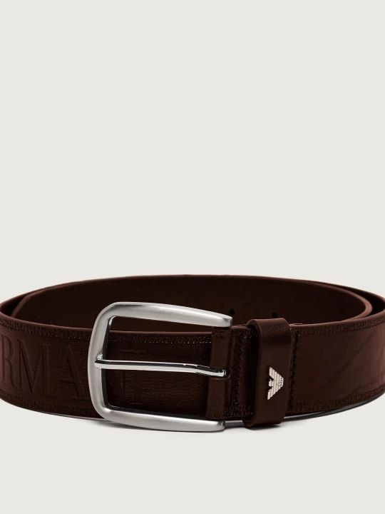 Zdjęcie produktu Emporio Armani Skórzany pasek brązowy