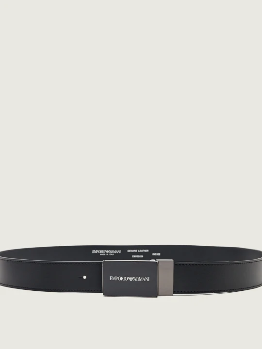 Zdjęcie produktu Emporio Armani Skórzany pasek czarny