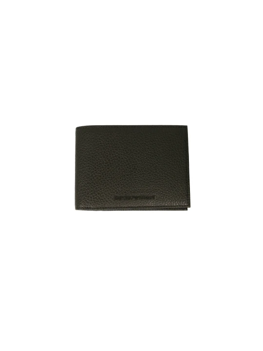 Zdjęcie produktu Emporio Armani Skórzany portfel BI-FOLD czarny