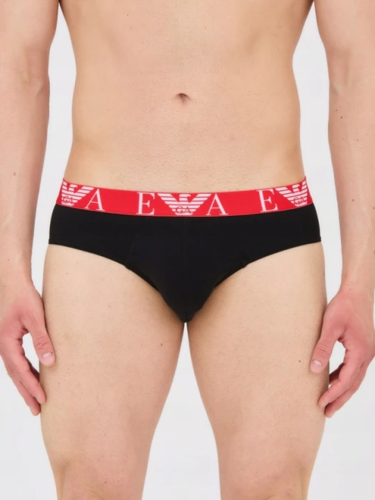 Zdjęcie produktu EMPORIO ARMANI Slipy czarne, białe, czerwone, Rozmiar M