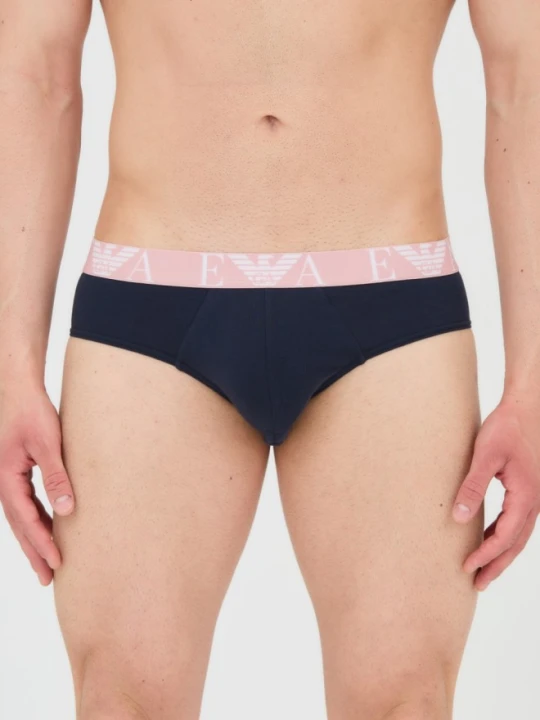 Zdjęcie produktu EMPORIO ARMANI Slipy granatowe 3-pack, Rozmiar S Niebieski