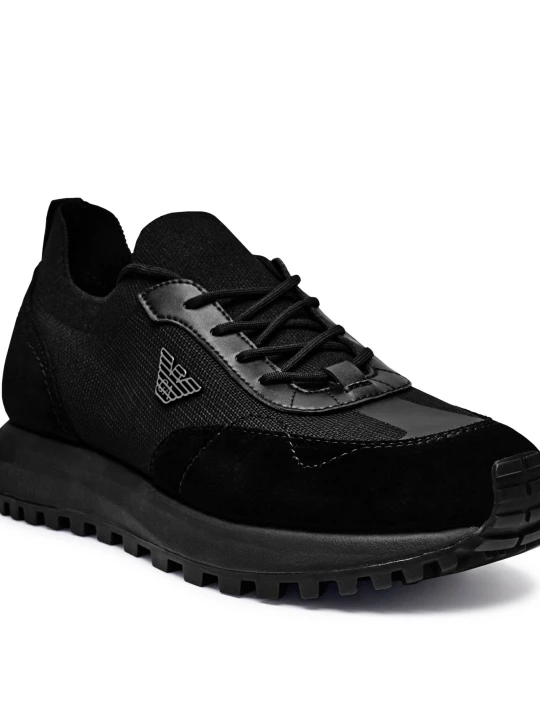 Zdjęcie produktu Emporio Armani Sneakersy | z dodatkiem skóry czarny