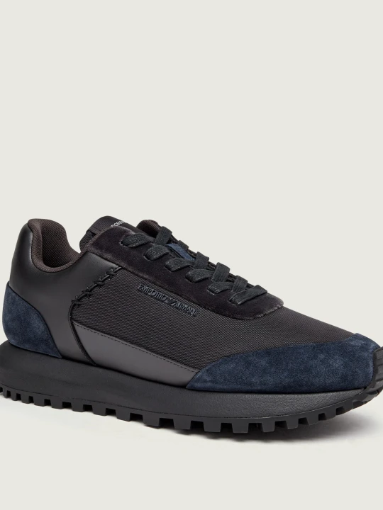 Zdjęcie produktu Emporio Armani Sneakersy | zamsz granatowy