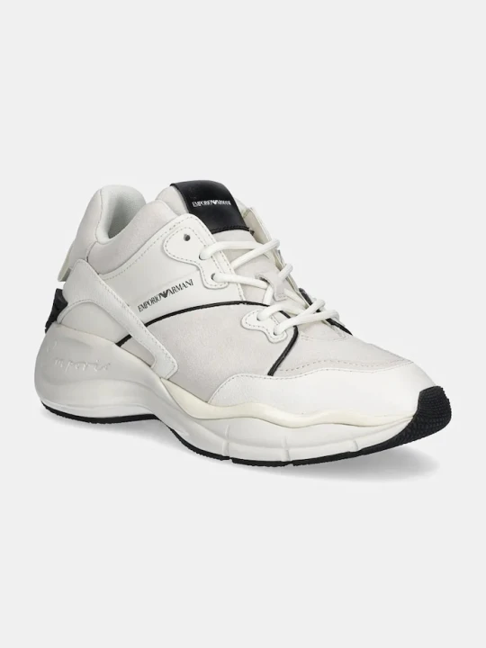 Zdjęcie produktu Emporio Armani sneakersy zamszowe biały