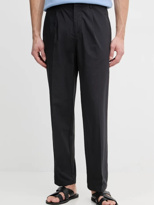 Zdjęcie produktu Emporio Armani spodnie chinos męskie bawełniane granatowy