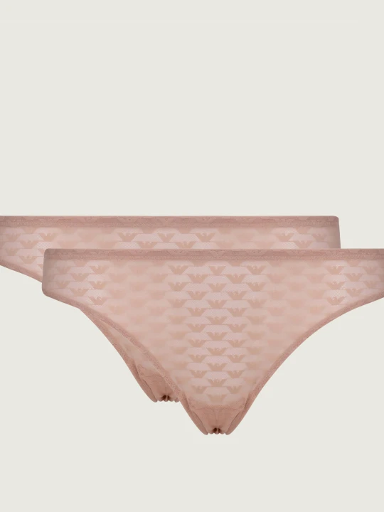 Zdjęcie produktu Emporio Armani Stringi 2-pack pudrowy róż