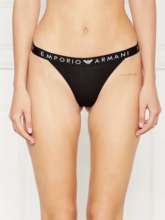 Zdjęcie produktu Emporio Armani Stringi czarny