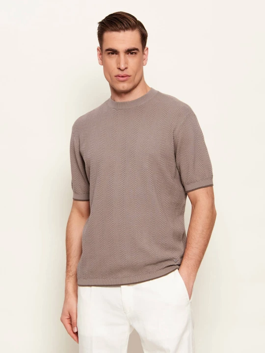 Zdjęcie produktu Emporio Armani Sweter | Regular Fit beżowy