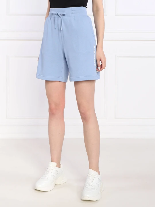 Zdjęcie produktu Emporio Armani Szorty LADIES KNITTED BERMU | Regular Fit błękitny