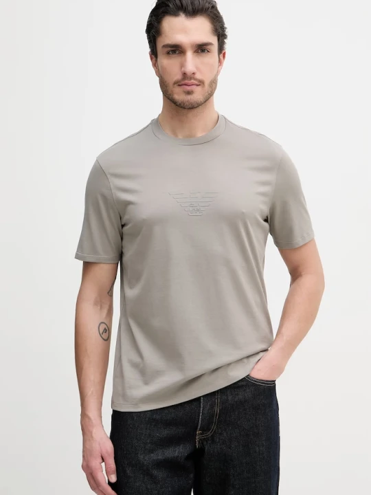 Zdjęcie produktu Emporio Armani t-shirt bawełniany szary