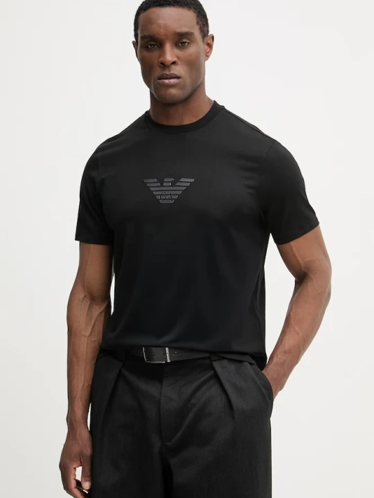Zdjęcie produktu Emporio Armani t-shirt bawełniany czarny
