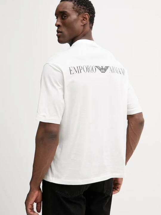 Zdjęcie produktu Emporio Armani t-shirt bawełniany biały