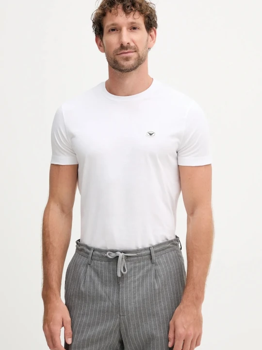 Zdjęcie produktu Emporio Armani t-shirt bawełniany biały