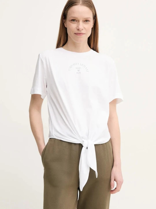 Zdjęcie produktu Emporio Armani t-shirt bawełniany biały