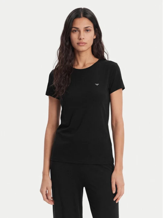 Zdjęcie produktu Emporio Armani T-Shirt EW000408 AF19024 UC001 Czarny Regular Fit
